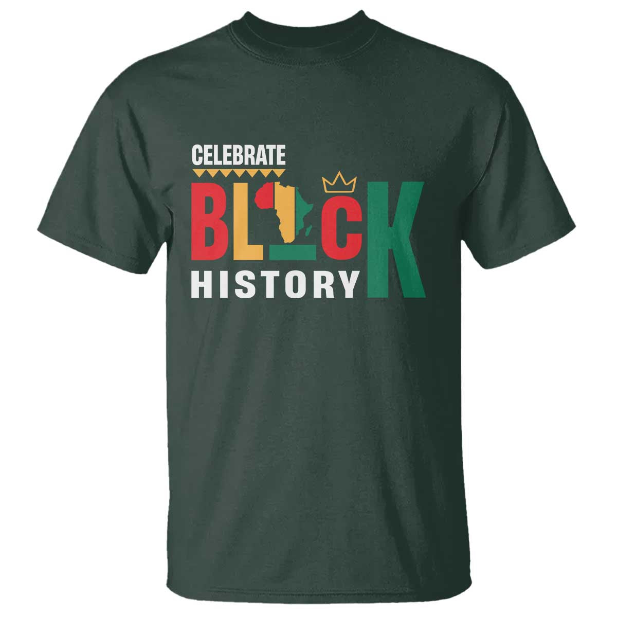 Celebrate Black History Month T Shirt African American History Africa Map