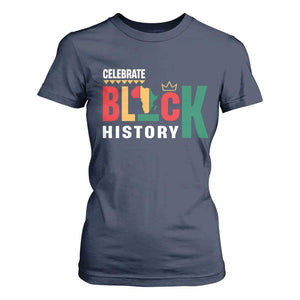 Celebrate Black History Month T Shirt For Women African American History Africa Map
