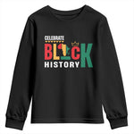 Celebrate Black History Month Youth Sweatshirt African American History Africa Map
