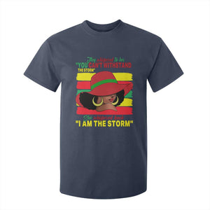 Proud Black African American T Shirt For Kid They Whispered To Her You Can't Withstand The Storm Black History Month