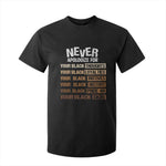 Never Apologize For Your Black Thoughts Loyalties Motives History Pride Or Skin T Shirt For Kid Pride African American Black History Month
