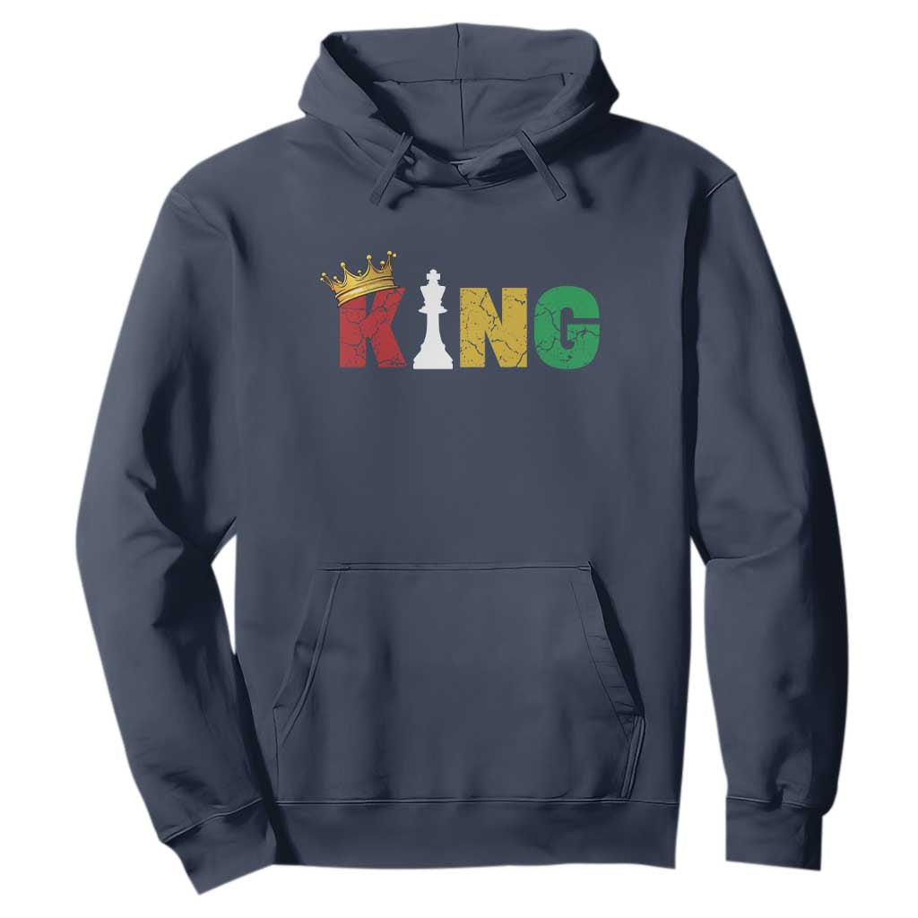 Funny Juneteenth King Hoodie Black Father Chess African American