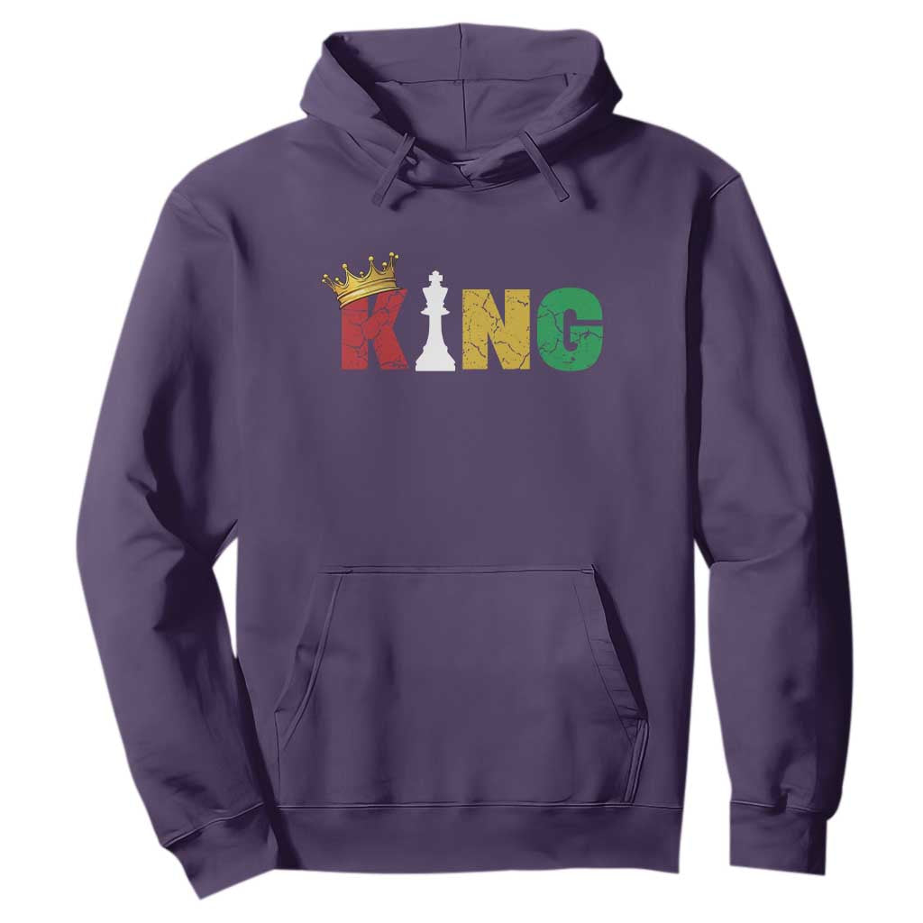 Funny Juneteenth King Hoodie Black Father Chess African American