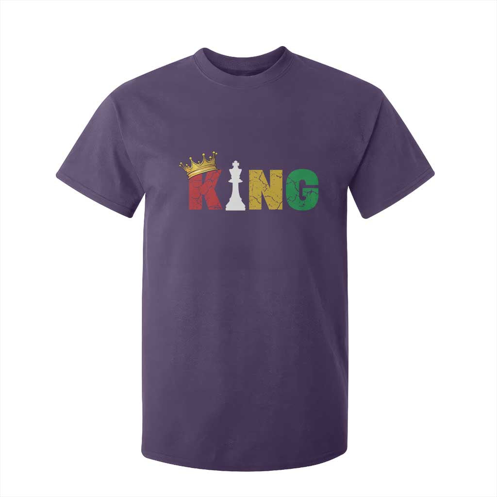 Funny Juneteenth King T Shirt For Kid Black Father Chess African American