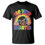 Funny 120 Days Smarter Afro African American Girl T Shirt 120th Day Of School