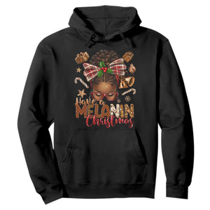 Have A Melanin Christmas African American Girl Hoodie