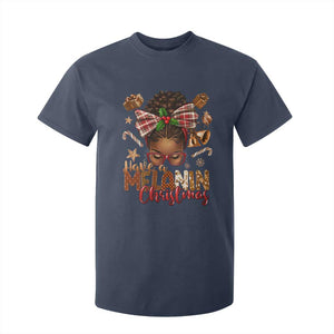 Have A Melanin Christmas African American Girl T Shirt For Kid