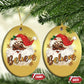 Funny Xmas Black Santa Christmas Ornament Believe Retro African American Christmas
