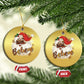 Funny Xmas Black Santa Christmas Ornament Believe Retro African American Christmas