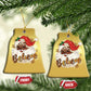 Funny Xmas Black Santa Christmas Ornament Believe Retro African American Christmas