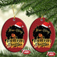 Have A Melanin Xmas African American Santa Girl Christmas Ornament
