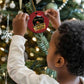 Have A Melanin Xmas African American Santa Girl Christmas Ornament