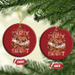 Funny Xmas African American Christmas Ornament Stay Merry And Bright Black Melanin Girl Nails