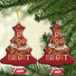 Funny Xmas African American Christmas Ornament Stay Merry And Bright Black Melanin Girl Nails