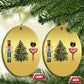 Funny Black Ballerina Afro Nutcracker Xmas African American Christmas Ornament