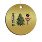 Funny Black Ballerina Afro Nutcracker Xmas African American Christmas Ornament