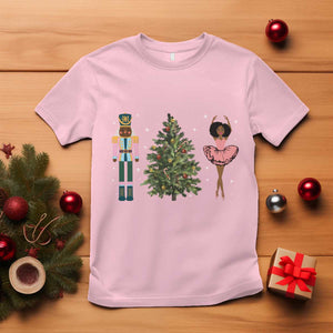 Funny Black Ballerina Afro Nutcracker African American Christmas T Shirt