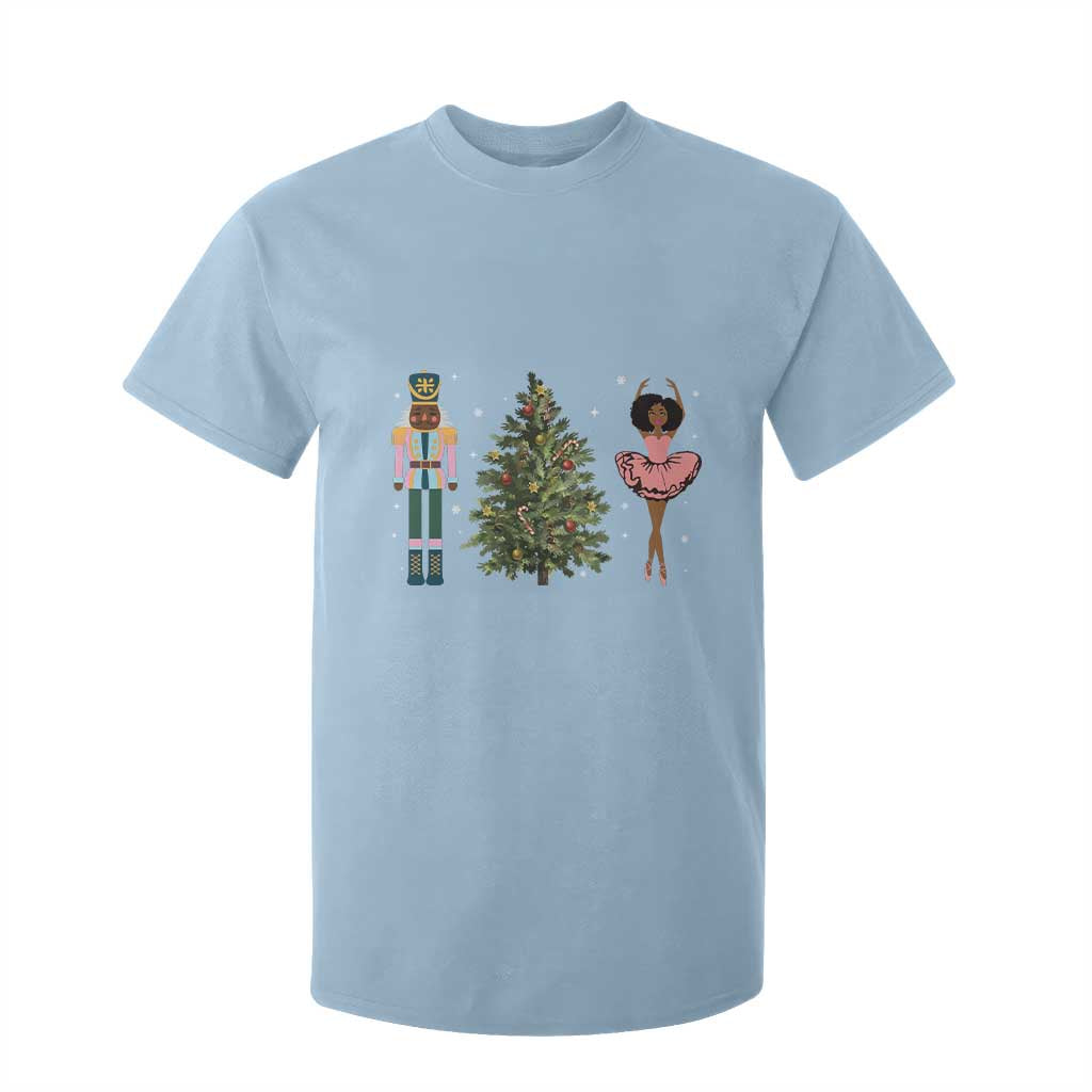 Funny Black Ballerina Afro Nutcracker African American Christmas T Shirt For Kid
