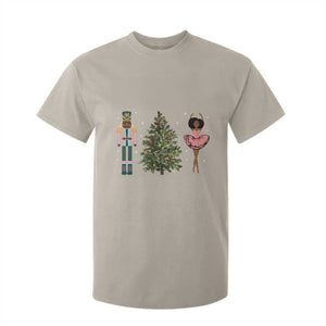 Funny Black Ballerina Afro Nutcracker African American Christmas T Shirt For Kid