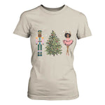 Funny Black Ballerina Afro Nutcracker African American Christmas T Shirt For Women