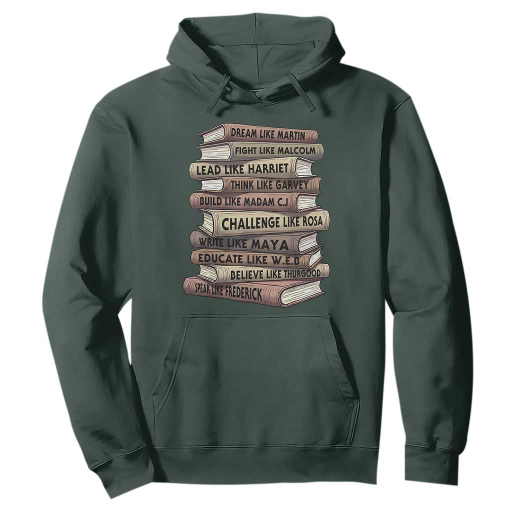 Black History Month African American Leaders Teacher Book Lover Hoodie