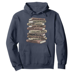 Black History Month African American Leaders Teacher Book Lover Hoodie