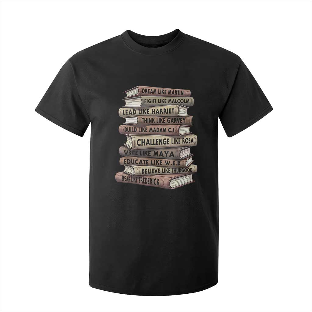 Black History Month African American Leaders Teacher Book Lover T Shirt For Kid