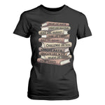 Black History Month African American Leaders Teacher Book Lover T Shirt For Women