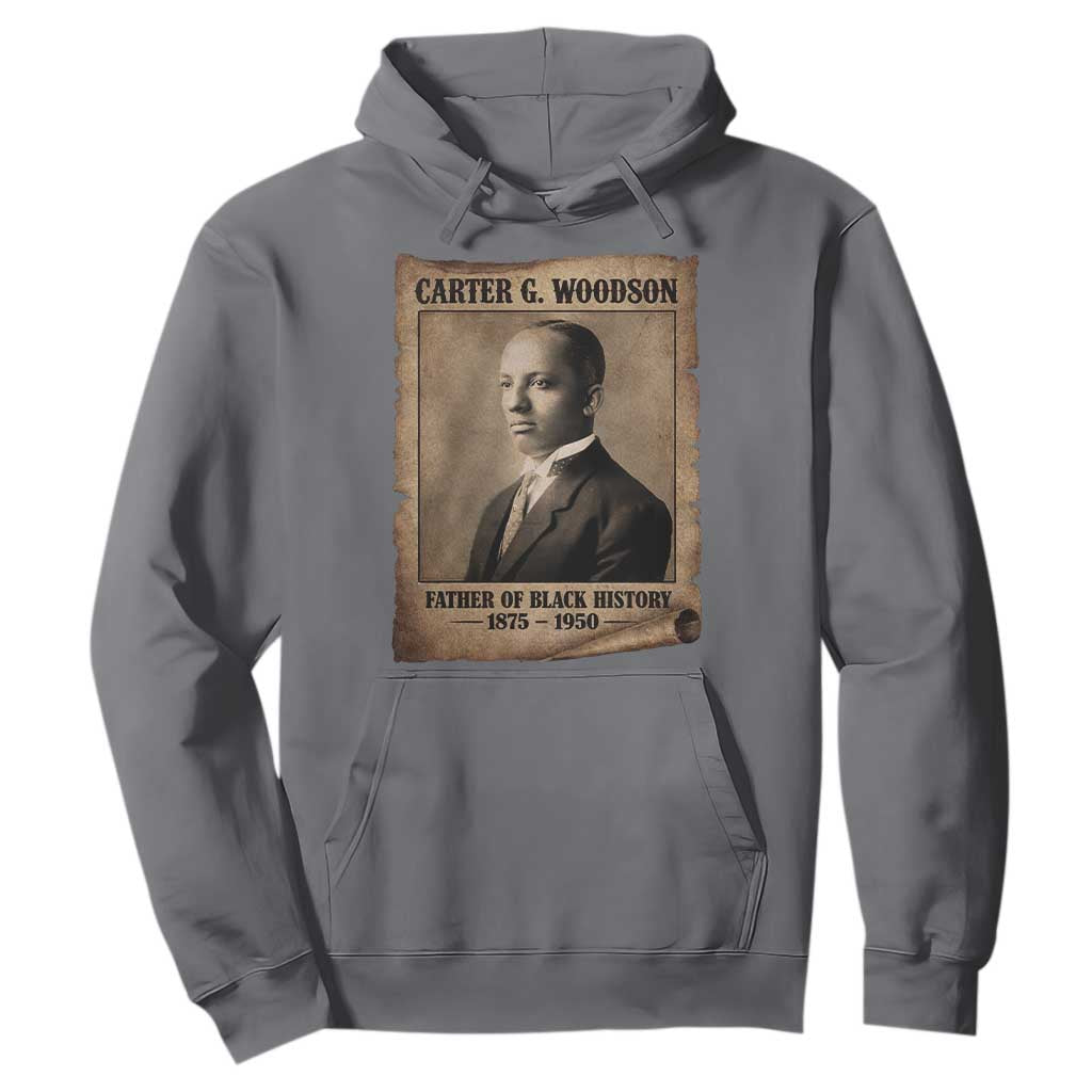 Carter G Woodson Hoodie Father Of Black History Month Old Paper Graphic