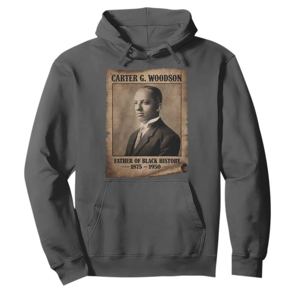 Carter G Woodson Hoodie Father Of Black History Month Old Paper Graphic