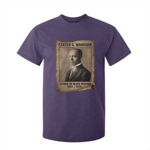 Carter G Woodson T Shirt For Kid Father Of Black History Month Old Paper Graphic