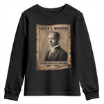 Carter G Woodson Youth Sweatshirt Father Of Black History Month Old Paper Graphic