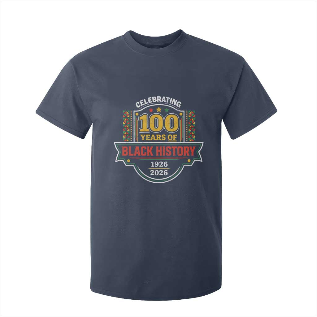 Celebrating 100 Years Of Black History T Shirt For Kid Beginning 1926 Centennial African American Month