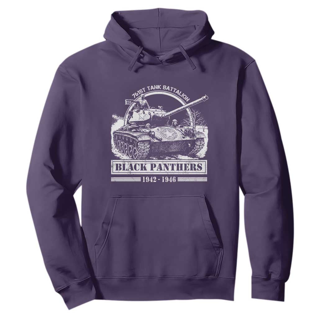 Black Panthers 761st Tank Battalion Hoodie WW2 Heroes Black History Month