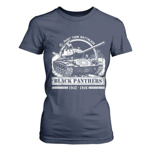 Black Panthers 761st Tank Battalion T Shirt For Women WW2 Heroes Black History Month