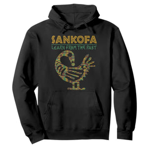 Sankofa Learn From The Past Hoodie African Bird Black History Akan Pattern