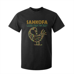 Sankofa Learn From The Past T Shirt For Kid African Bird Black History Akan Pattern