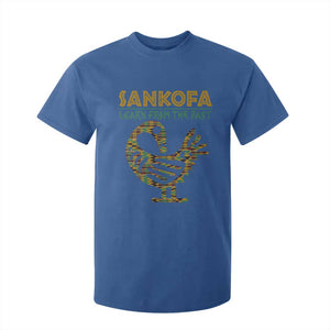 Sankofa Learn From The Past T Shirt For Kid African Bird Black History Akan Pattern
