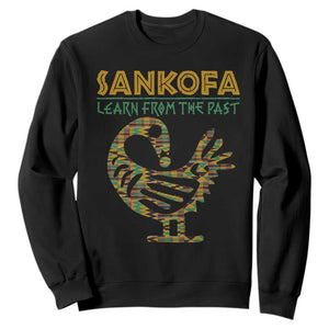Sankofa Learn From The Past Sweatshirt African Bird Black History Akan Pattern
