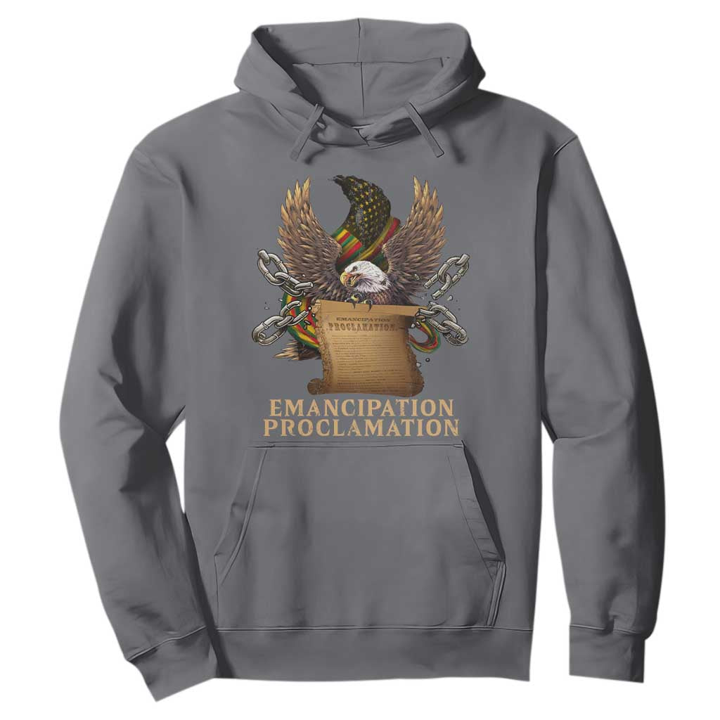 Emancipation Proclamation Hoodie Juneteenth End of Slavery Bald Eagle