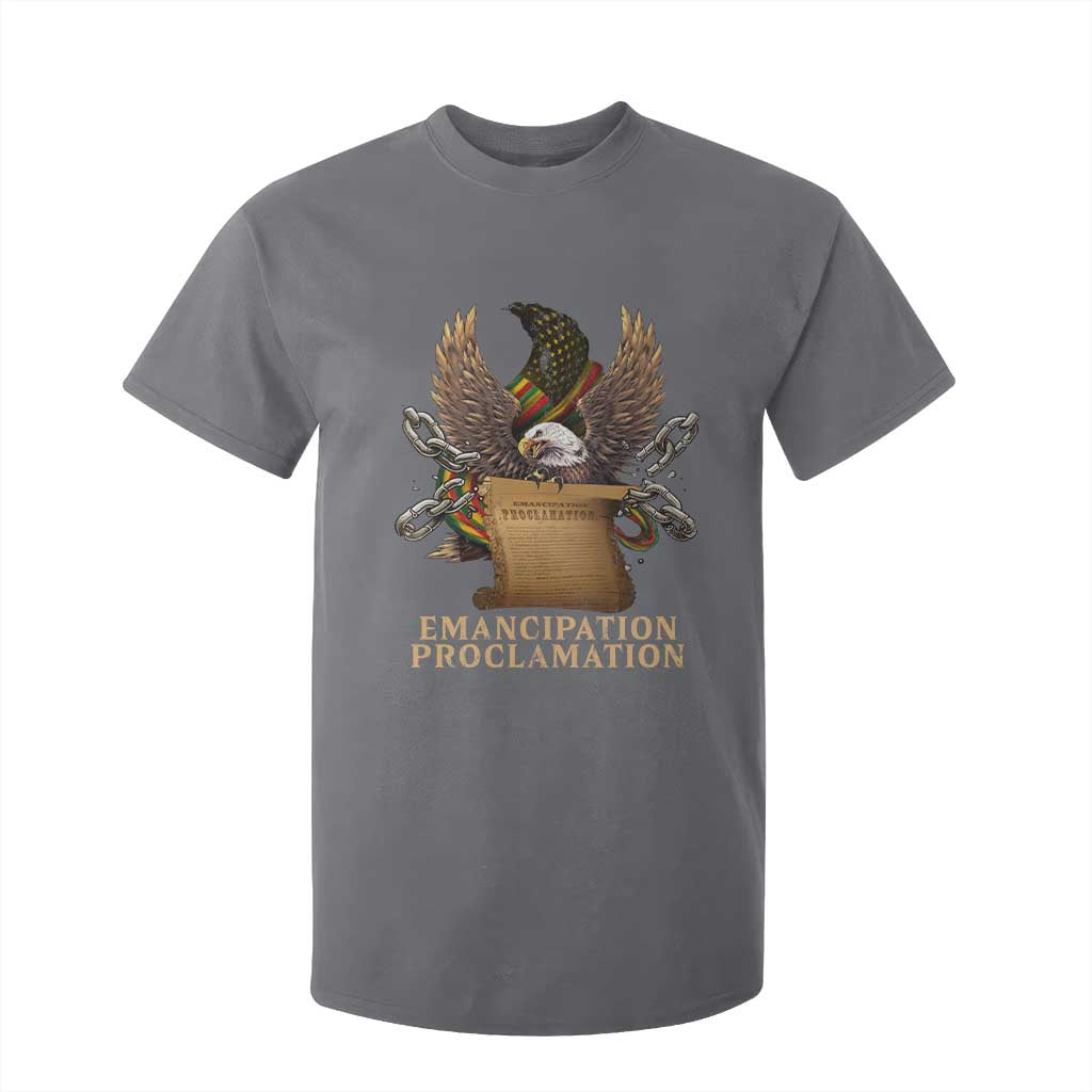 Emancipation Proclamation T Shirt For Kid Juneteenth End of Slavery Bald Eagle