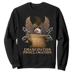 Emancipation Proclamation Sweatshirt Juneteenth End of Slavery Bald Eagle