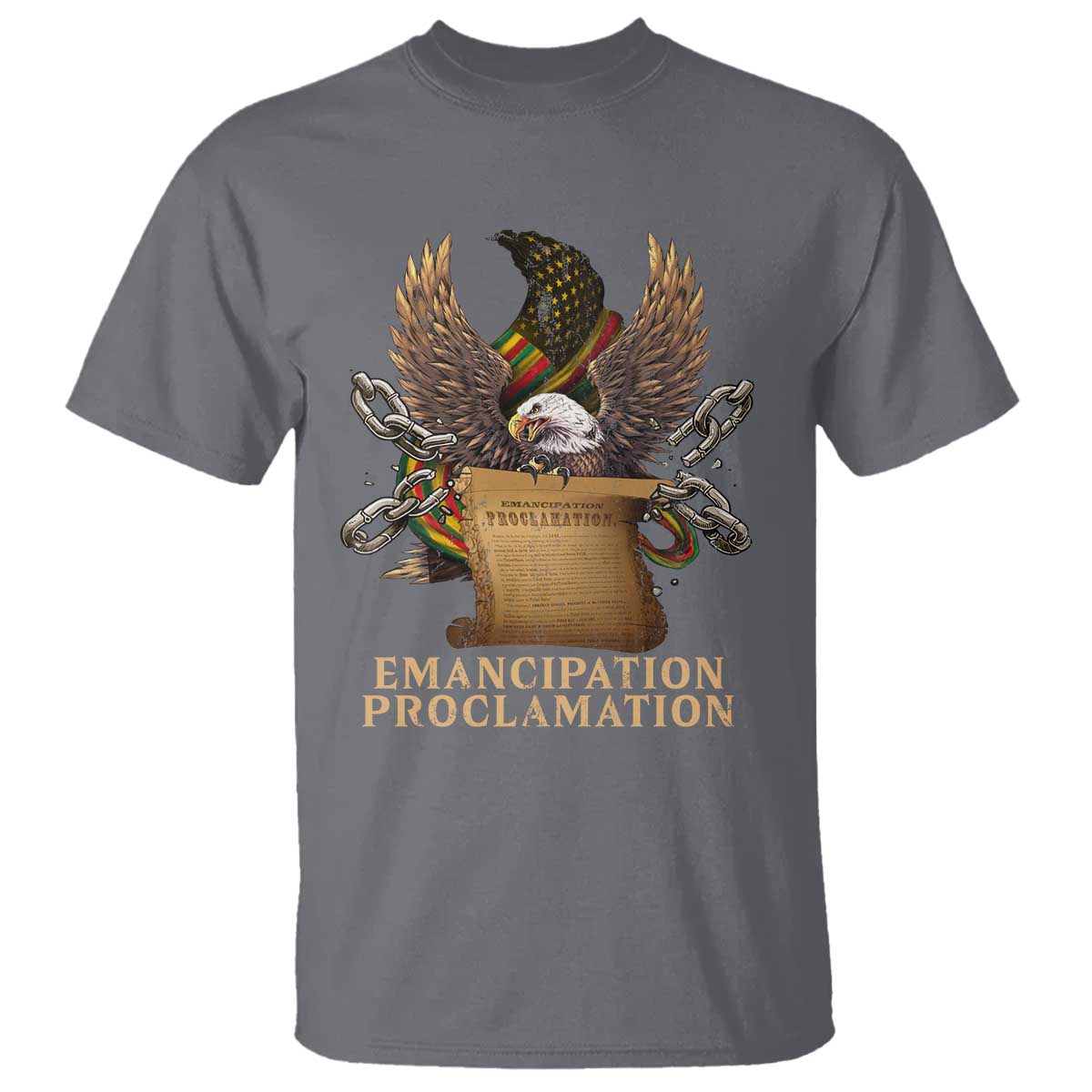 Emancipation Proclamation T Shirt Juneteenth End of Slavery Bald Eagle