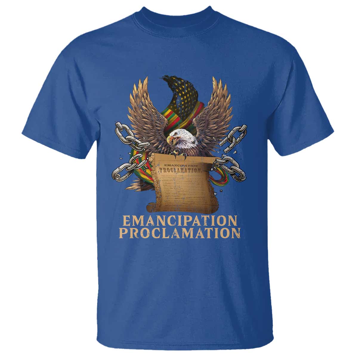 Emancipation Proclamation T Shirt Juneteenth End of Slavery Bald Eagle