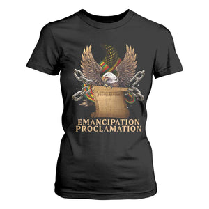 Emancipation Proclamation T Shirt For Women Juneteenth End of Slavery Bald Eagle