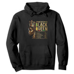 Juneteenth Black Queen Nutritional Facts Hoodie Afro Melanin Queen