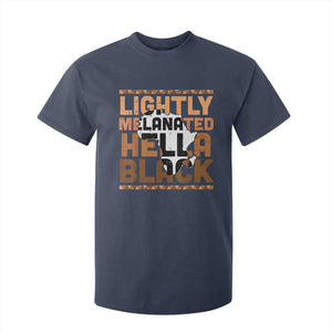 Lightly Melanated Hella Black T Shirt For Kid Melanin African Pride Map Black History