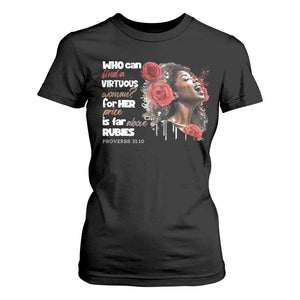 Christian African American T Shirt For Women Who Can Find A Virtuous Woman