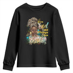 Christian African American Youth Sweatshirt With God All Things Are Possible Black Prayer