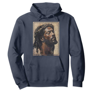 Religious Black Jesus With Crown Of Thorns Hoodie